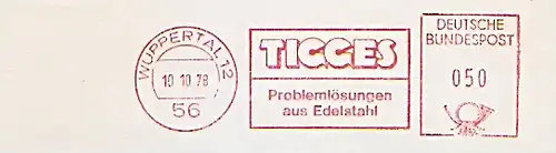 Freistempel Wuppertal - TIGGES Problemlösungen aus Edelstahl (#1458)