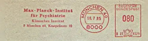 Freistempel B23 8329 München - Max Planck Institut für Psychiatrie - Klinisches Institut (#1460)