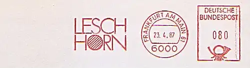 Freistempel Frankfurt am Main - LESCHHORN (#1473)