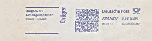 Freistempel 1D05000391 Lübeck - Dräger - Drägerwerk Aktiengesellschaft Lübeck (#1482)