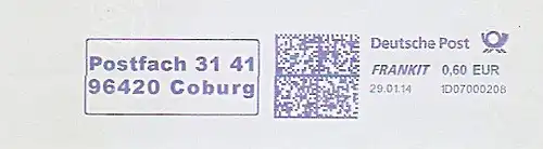 Freistempel 1D07000208 Coburg - Postfach 31 41 (#1486)