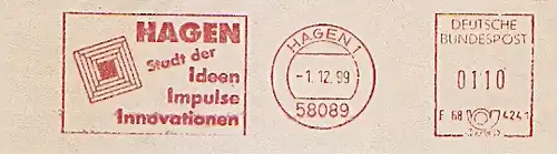 Freistempel F68 4241 Hagen - HAGEN - Stadt der Ideen Impulse Innovationen (#1491)