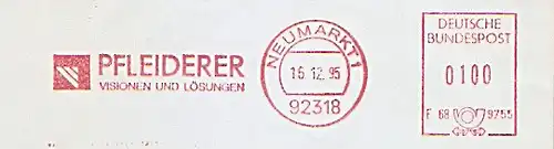Freistempel F68 9755 Neumarkt - PFLEIDERER - Visionen und Lösungen (#1496)
