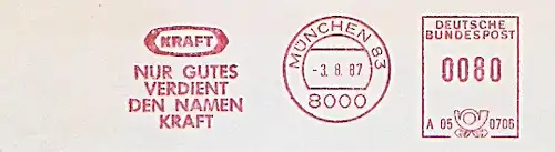 Freistempel A05 0706 München - KRAFT - NUR GUTES VERDIENT DEN NAMEN KRAFT (#1500)