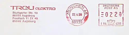 Freistempel E84 4313 München - Treu Elektro Augsburg (#1503)