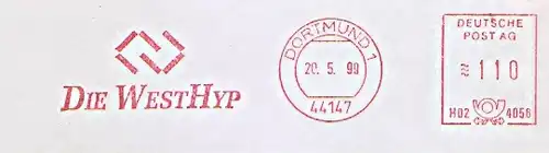 Freistempel H02 4058 Dortmund - DIE WESTHYP (#1504)