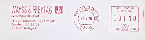 Freistempel E84 3101 Stuttgart - WAYSS & FREYTAG Aktiengesellschaft - Hauptniederlassung Stuttgart (#1509)