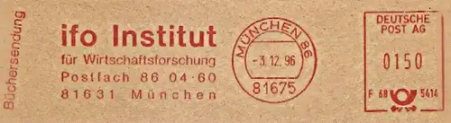 Freistempel F68 5414 München - ifo Institut für Wirtschaftsforschung (#1526)