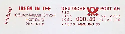 Freistempel E96 2953 Hamburg - Kräuter-Meyer GmbH - IDEEN IN TEE (#1540)