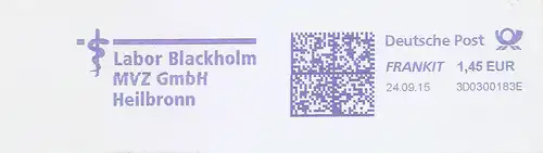 Freistempel 3D0300183E Heilbronn - Labor Blackholm - MVZ GmbH Heilbronn (Abb. Äskulapnatter) (#102)