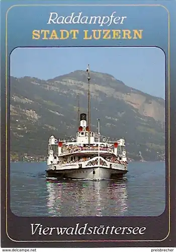 Ansichtskarte Schiffe - Vierwaldstättersee - Raddampfer (182)