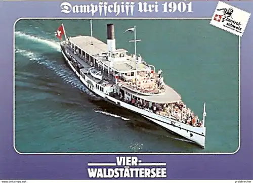 Ansichtskarte Schiffe - Vierwaldstättersee - Raddampfer (181)