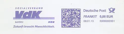 Freistempel 3D06000351 - Sozialverband VdK Bayern - Zukunft braucht Menschlichkeit. (#449)
