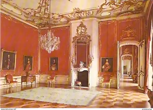 Ansichtskarte Deutschland - Brandenburg - Potsdam - Sanssouci - Rotes Damastzimmer (936)