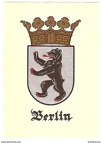 Ansichtskarte Deutschland -  Berlin - Wappen (889)