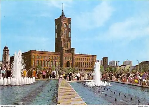 Ansichtskarte Deutschland -  Berlin - Hauptstadt der DDR - Rathaus (1005)