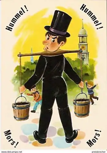 Ansichtskarte Deutschland - Hamburg - Hummel! Hummel! Mors! Mors! (463)