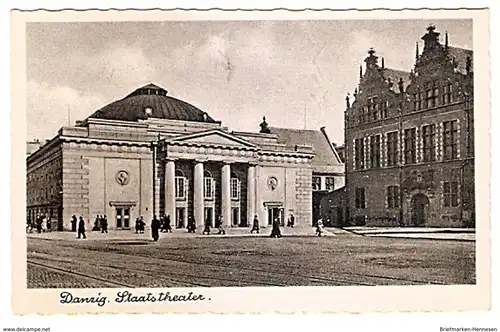 Ansichtskarte Deutschland - Ehemalige Gebiete - Danzig - Staatstheater (1379)