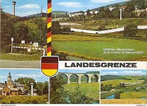 Ansichtskarte Deutschland - Thüringen - An der Landesgrenze im Saaletal (1223)