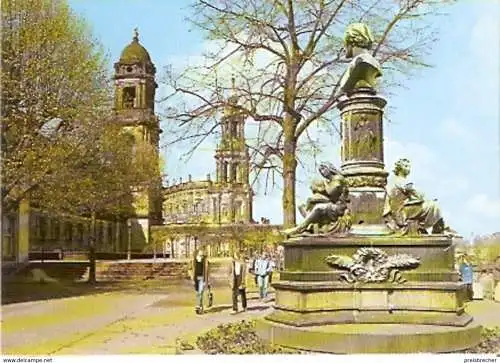 Ansichtskarte Deutschland - Sachsen - Dresden - Rietschel Denkmal (815)