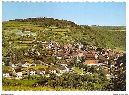 Ansichtskarte Deutschland - Hessen - Polle (Oberweser) - Ortsansicht (1383)