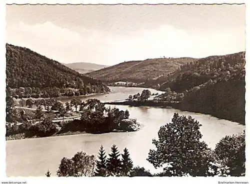 Ansichtskarte Deutschland - Hessen - Nieder-Werbe am Edersee - Bucht (1375)