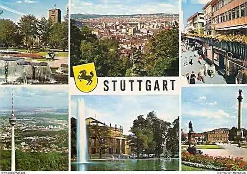 Ansichtskarte Deutschland - Baden-Württemberg - Stuttgart - Mehrbildkarte (1398)