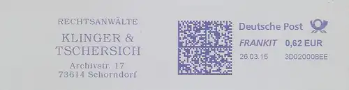 Freistempel 3D02000BEE Schorndorf - Rechtsanwälte Klinger & Tschersich (#770)