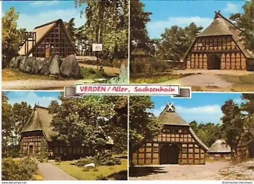 Ansichtskarte Deutschland - Niedersachsen - Verden - Sachsenhain - Mehrbildkarte (416)