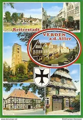 Ansichtskarte Deutschland - Niedersachsen - Verden - Sehenswürdigkeiten - Mehrbildkarte (420)