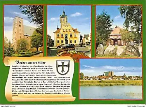 Ansichtskarte Deutschland - Niedersachsen - Verden - Mehrbildkarte mit Chronik (422)