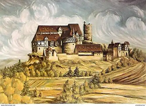 Ansichtskarte Deutschland - Niedersachsen - Bad Lauterberg - Barbis / Scharzfeld - Burgruine Scharzfels im Südharz (1210)