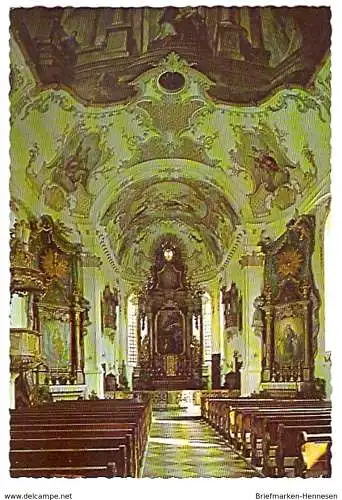 Ansichtskarte Deutschland - Bayern - Prien am Chiemsee / Oberbayern - Pfarrkirche - Innenaufnahme (1313)