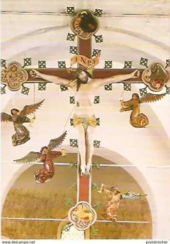 Ansichtskarte Deutschland - Schleswig-Holstein - Bosau - St. Petrikirche - Triumphkreuz (372)