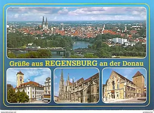 Ansichtskarte Deutschland - Bayern - Regensburg an der Donau - Kirchen (1239)