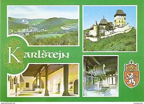 Ansichtskarte Tschechische Republik - Karlstein - Burg Karlstein - Mehrbildkarte (1274)