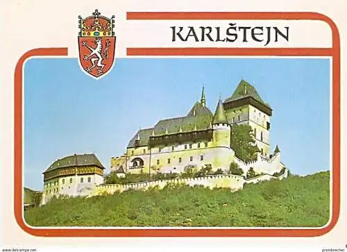 Ansichtskarte Tschechische Republik - Karlstein - Burg Karlstein (1250)
