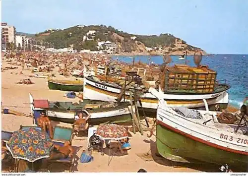 Ansichtskarte Spanien - Lloret de Mar - Playa - Fischerboote am Strand (778)