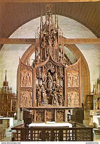 Ansichtskarte Deutschland - Baden-Württemberg - Creglingen - Herrgottskirche - Marienaltar von Tilman Riemenschneider (1277)
