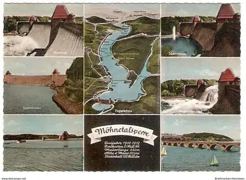 Ansichtskarte Deutschland - Nordrhein-Westfalen - Möhnetalsperre - Mehrbildkarte (1324)