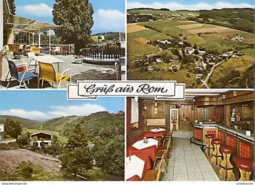 Ansichtskarte Deutschland - Nordrhein-Westfalen - Rom bei Morsbach (Sieg) - Hotel zum Römertal (1283)
