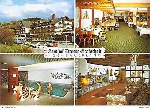 Ansichtskarte Deutschland - Nordrhein-Westfalen - Schmallenberg - Grafschaft / Gasthof Droste Grafschaft (1258)