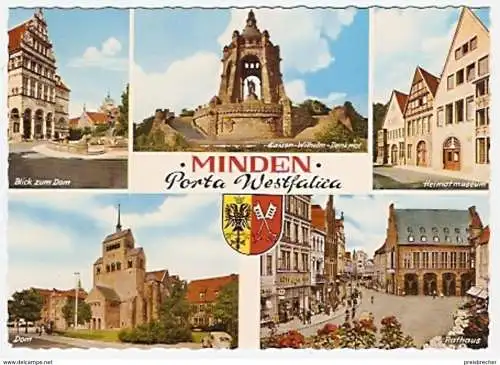 Ansichtskarte Deutschland - Nordrhein-Westfalen - Minden - Porta Westfalica - Mehrbildkarte (79)