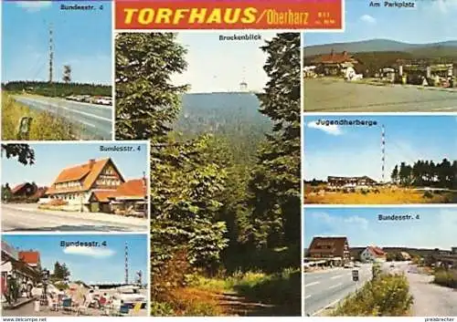 Ansichtskarte Deutschland - Niedersachsen - Torfhaus / Oberharz - Mehrbildkarte mit Bundesstraße 4 (326)