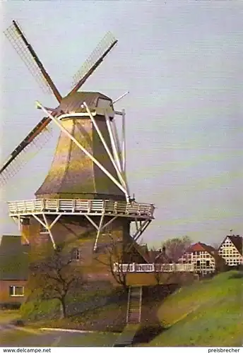 Ansichtskarte Deutschland - Niedersachsen - Jork / Borstel - Borsteler Holländer Windmühle (1157)