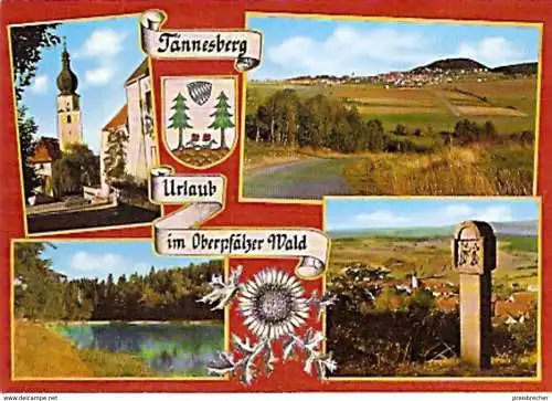 Ansichtskarte Deutschland - Bayern - Tännesberg im Oberpfälzer Wald - Mehrbildkarte (675)