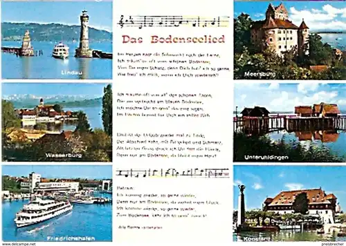 Ansichtskarte Deutschland - Bayern - Lindau - Das Bodenseelied (618)
