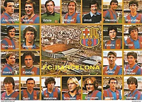 Ansichtskarte Fußball - Barcelona - Mannschaft FC Barcelona (394)