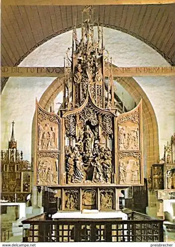 Ansichtskarte Deutschland - Baden-Württemberg - Creglingen - Herrgottskirche - Marienaltar von Tilman Riemenschneider (1261)