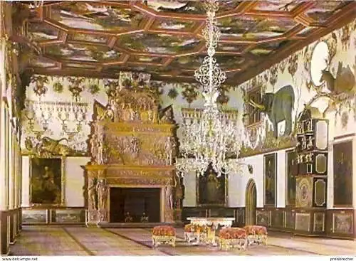 Ansichtskarte Deutschland - Baden-Württemberg - Schloss Weikersheim - Rittersaal (1077)